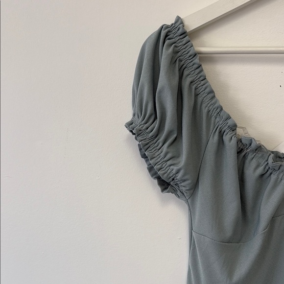 Ardene Light Blue/Grey Midi Dress - Picture 4 of 8